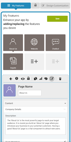 screenshot of Appy Pie